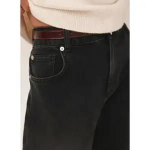 Mint Velvet Washed Black Wide Jeans